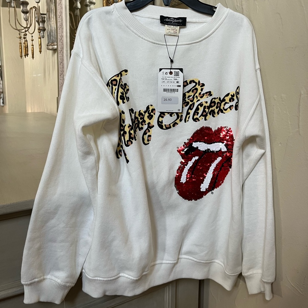 ZARA kids “the Rolling Stones” sweatshirt size 13-14
